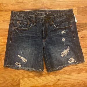 American Eagle Distressed Cut Off Jean Shorts sz 6